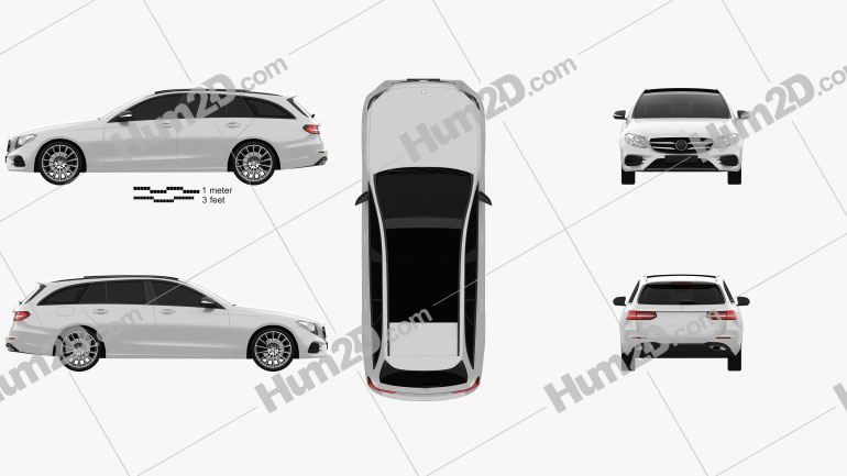 Mercedes-Benz E-Class (S213) AMG Line estate 2016 car clipart