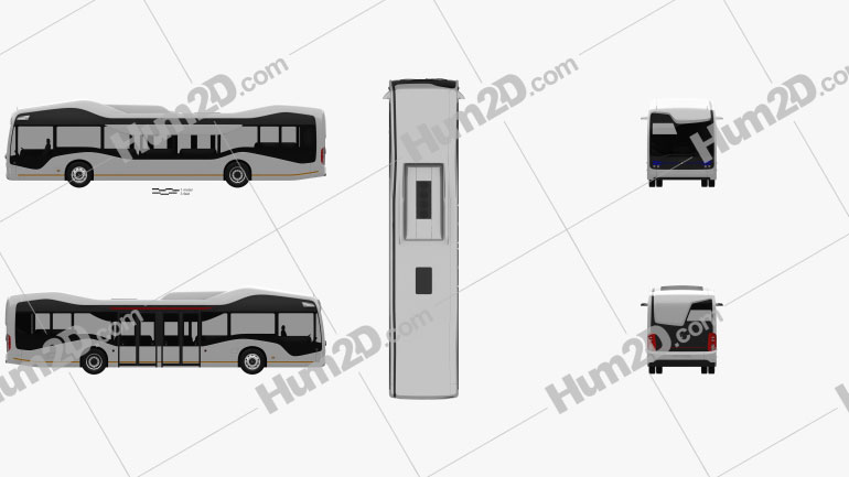 Mercedes-Benz Future Bus 2016 clipart