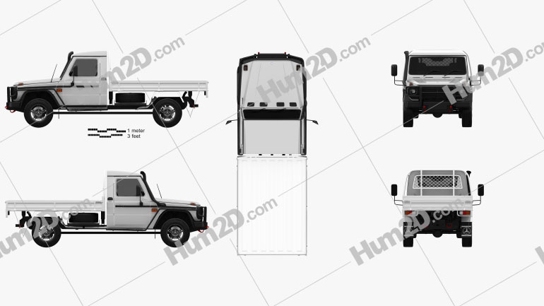 Mercedes-Benz G-Class (W463) Single Cab Alloy Tray 2017 PNG Clipart