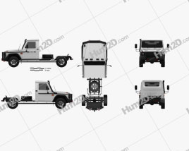 Mercedes-Benz G-Class (W463) Single Cab Chassis 2017 car clipart