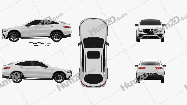 Mercedes-Benz GLC-Class (C253) Coupe S AMG 2017 PNG Clipart