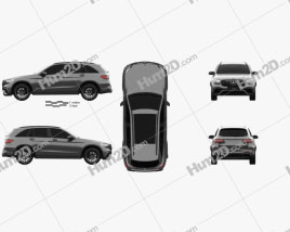 Mercedes-Benz GLC-Class (X205) S AMG 2017 car clipart