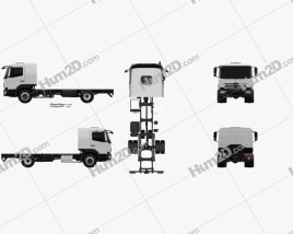 Mercedes-Benz Atego L-Cab Fahrgestell LKW 2013 clipart