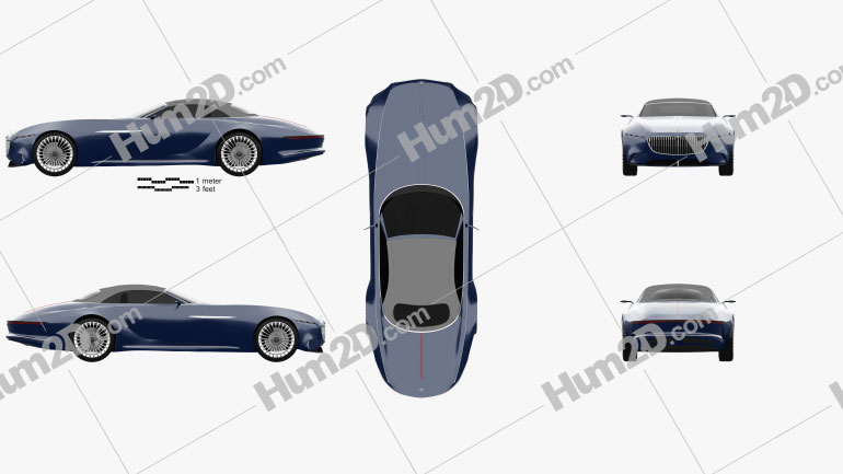 Mercedes-Benz Vision Maybach 6 Cabriolet 2017 PNG Clipart