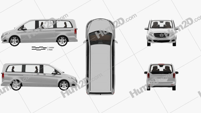 Mercedes-Benz V-class with HQ interior 2014 PNG Clipart