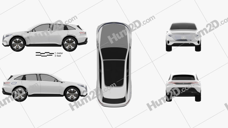 Mercedes-Benz EQ 2017 car clipart