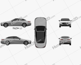 Mercedes-Benz E-Klasse (A238) Kabriolett 2016 car clipart
