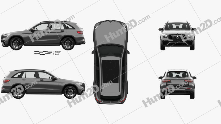 Mercedes-Benz GLC-class (X205) S AMG with HQ interior 2017 PNG Clipart