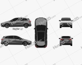 Mercedes-Benz B-Class (W247) AMG Line 2019 car clipart