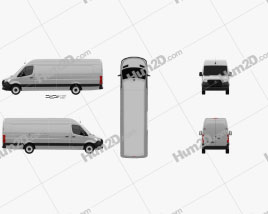 Mercedes-Benz Sprinter Furgão L4H2 2019 clipart