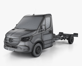 Mercedes-Benz Sprinter (W907) Single Cab Chassis L3 2022 clipart