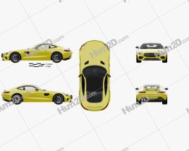 Mercedes-Benz AMG GT with HQ interior 2014 car clipart