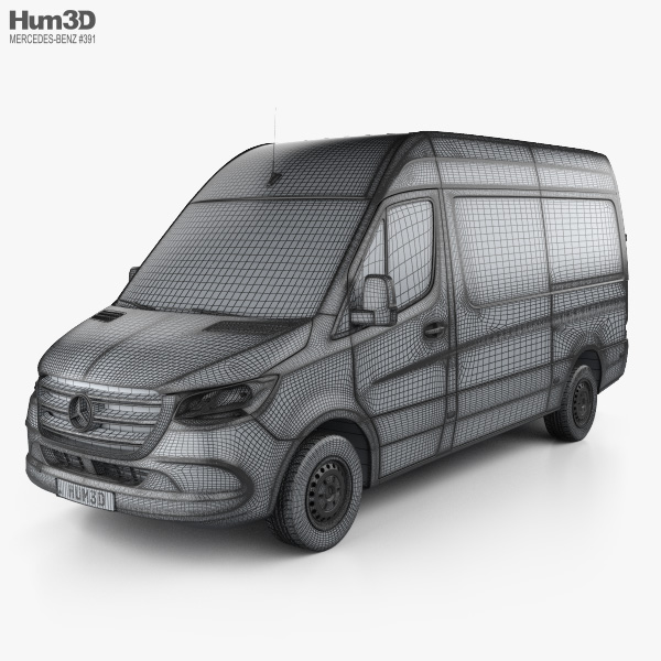 Mercedes-Benz Sprinter Panel Van L2H2 2022 3D model