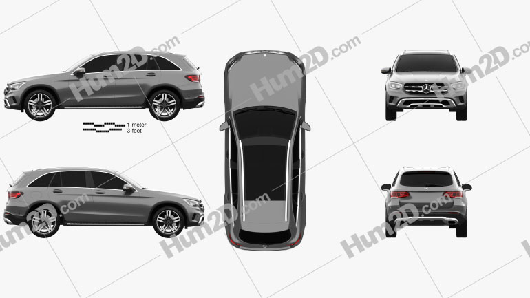 Mercedes-Benz GLC-Klasse 2019 car clipart