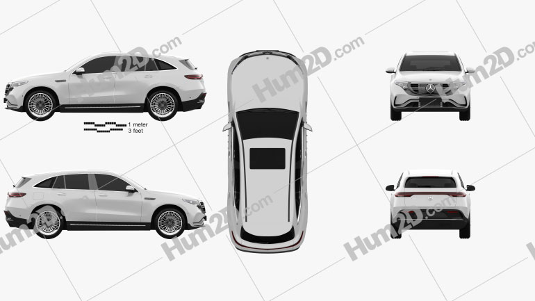 Mercedes-Benz EQC 2020 car clipart