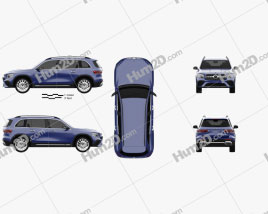 Mercedes-Benz GLB-Klasse AMG-Line 2019 car clipart