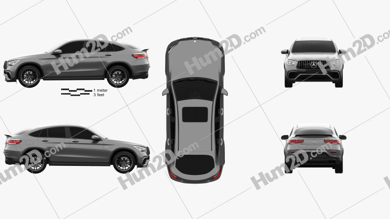 Mercedes-Benz GLC-class (C253) AMG coupe 2019 PNG Clipart