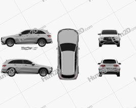Mercedes-Benz GLC-Klasse (X253) AMG 2019 car clipart