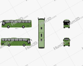 Mercedes-Benz Tourismo RHD Bus 2017 clipart