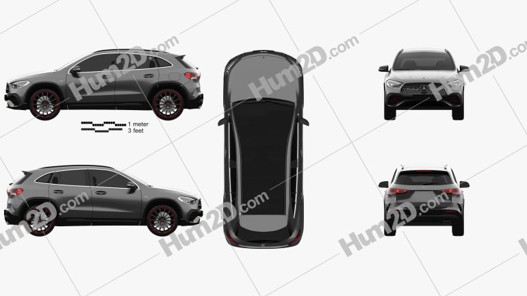 Mercedes-Benz GLA-class AMG-Line Edition 1 2020 Blueprint