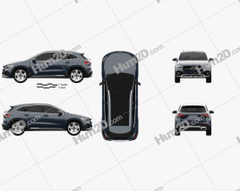 Mercedes-Benz GLA-Klasse Progressive Line Edition 1 2020 car clipart