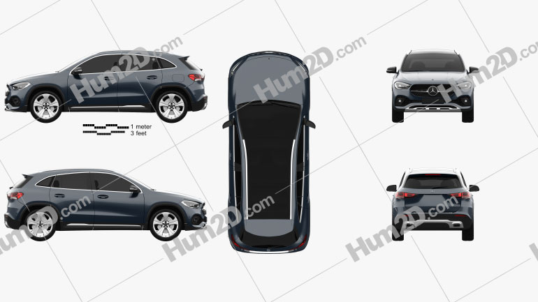 Mercedes-Benz GLA-class Progressive Line Edition 1 2020 car clipart