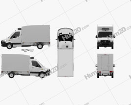 Mercedes-Benz Sprinter Delivery Van 2019 clipart