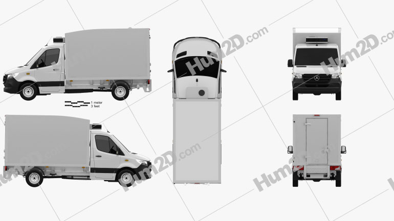 Mercedes-Benz Sprinter Delivery Van 2019 clipart