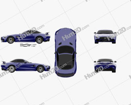 Mercedes-Benz AMG GT R roadster 2016 car clipart