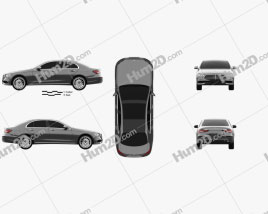Mercedes-Benz E-Klasse Exclusive line sedan 2020 car clipart