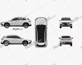 Mercedes-Benz EQA AMG-Line Edition 1 2021 car clipart