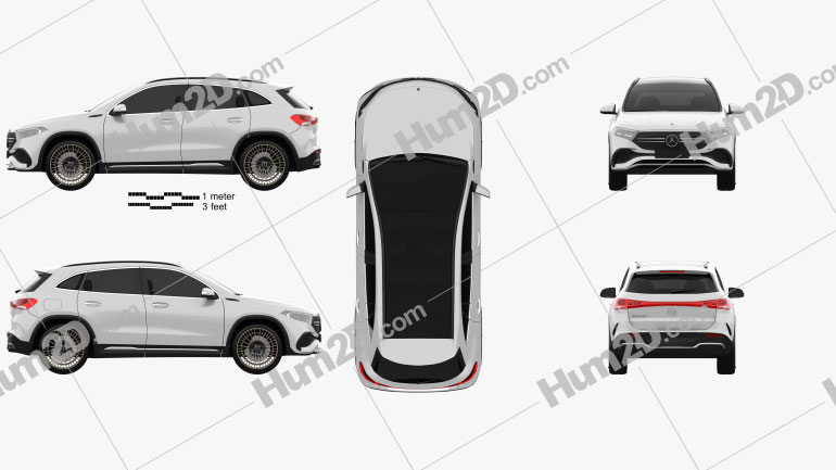 Mercedes-Benz EQA AMG-Line Edition 1 2021 PNG Clipart