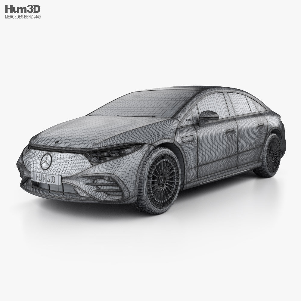 Mercedes-Benz EQS AMG-Line 2024 3D model