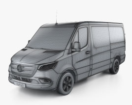 Mercedes-Benz Sprinter Panel Van L2H1 2022 clipart