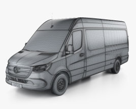 Mercedes-Benz Sprinter Panel Van L3H2 2022 clipart