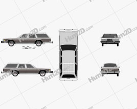 Mercury Marquis Colony Park 1981 car clipart