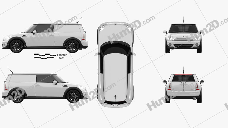 Mini Clubvan 2013 car clipart