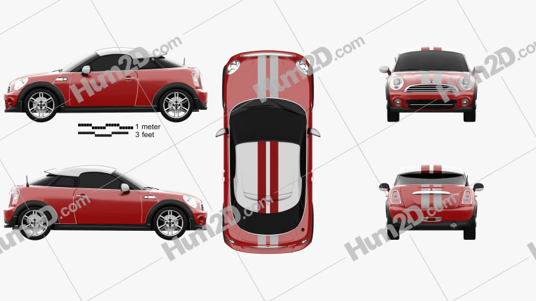 Mini Cooper coupe 2013 PNG Clipart
