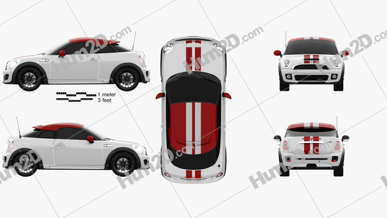 Mini John Cooper Works coupe 2013 PNG Clipart