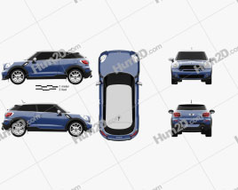 Mini Cooper Paceman S All4 2014 car clipart