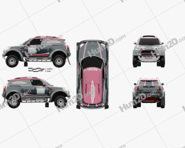 Mini John Cooper Works Rally 2017 car clipart