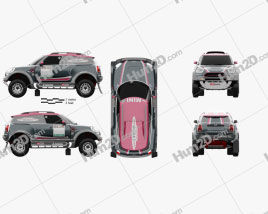 Mini John Cooper Works Rallye 2017 car clipart