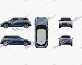 Mini Cooper S Seven (F56) 5-door 2016 car clipart