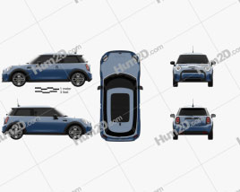 Mini Cooper SE hardtop 2021 car clipart