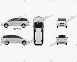 Mitsubishi Grandis 2012 car clipart