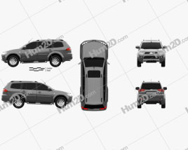 Mitsubishi Pajero Sport 2009 car clipart