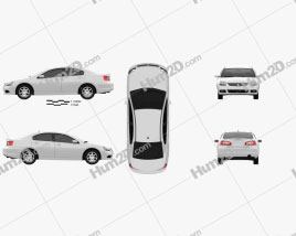 Mitsubishi Galant IX 2012 car clipart