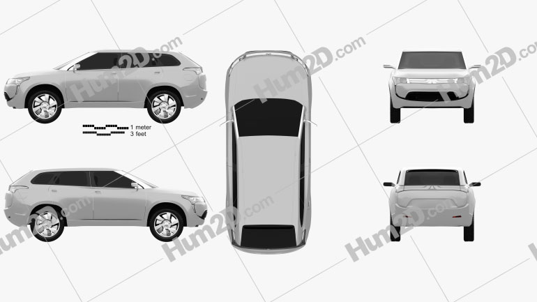 Mitsubishi PX-MiEV 2009 car clipart