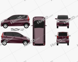 Mitsubishi eK Wagon 2013 car clipart