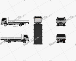 Mitsubishi Fuso Camião de plataforma 2013 clipart